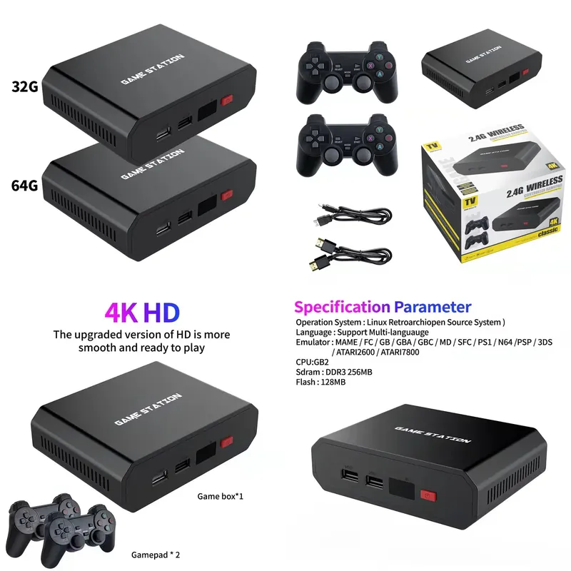 Video Gaming Accessories - جهاز ألعاب فيديو M8plus عالي الدقة