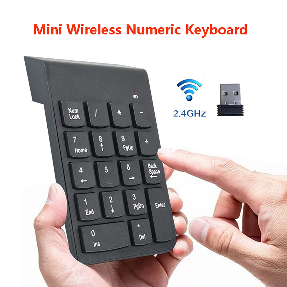 Keyboard Numpad Separate - لوحة مفاتيح رقمية لاسلكية صغيرة 2.4