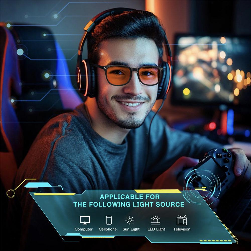 نظارات مضادة للضوء الأزرق بعدس - مراجعة Gaming Glasses Tinted وسعره