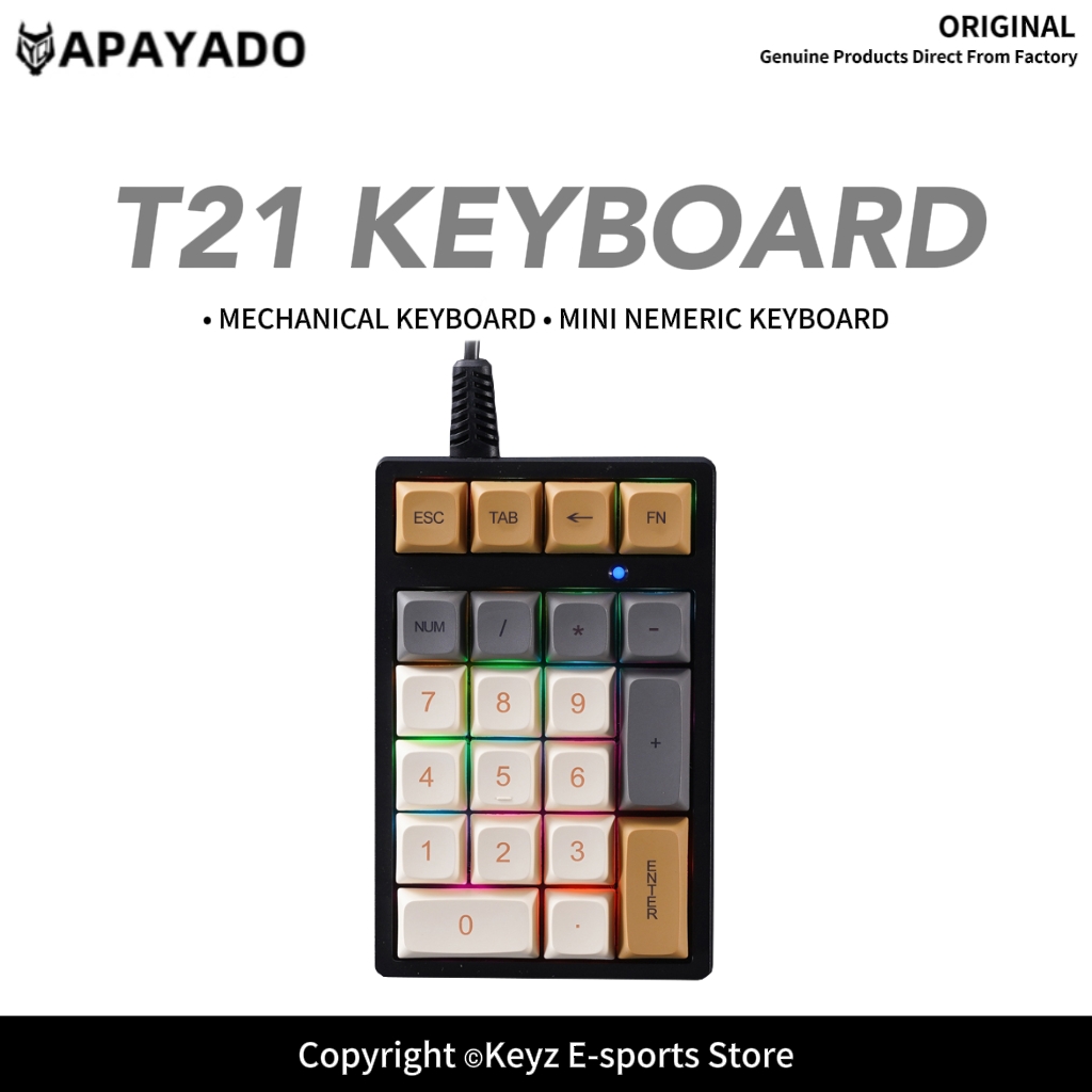 لوحة مفاتيح رقمية صغيرة T21 مع - مراجعة Keyboard Numpad Separate وسعره