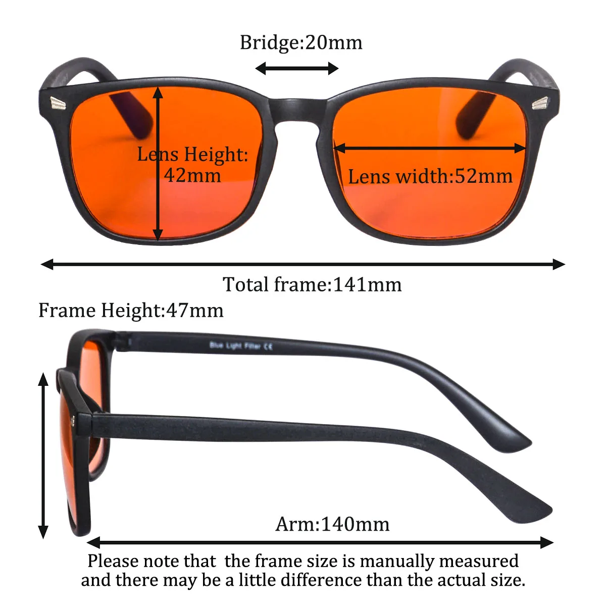 نظارات SHINU برتقالية ملونة تح - مراجعة Gaming Glasses Tinted وسعره