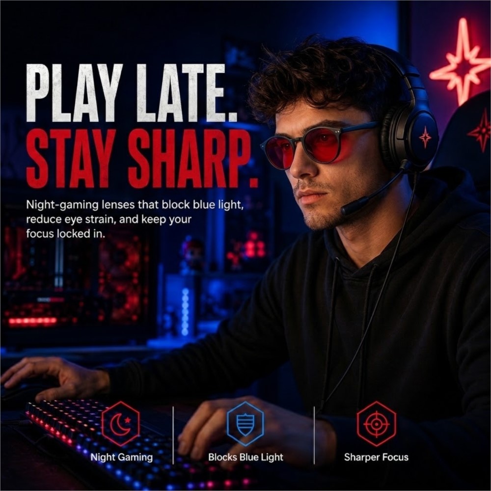 نظارات ألعاب تمنع إرهاق العين، - مراجعة Gaming Glasses Tinted وسعره