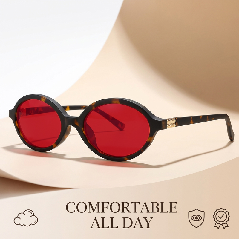 نظارات بيضاوية مضادة للضوء الأ - مراجعة Gaming Glasses Tinted وسعره
