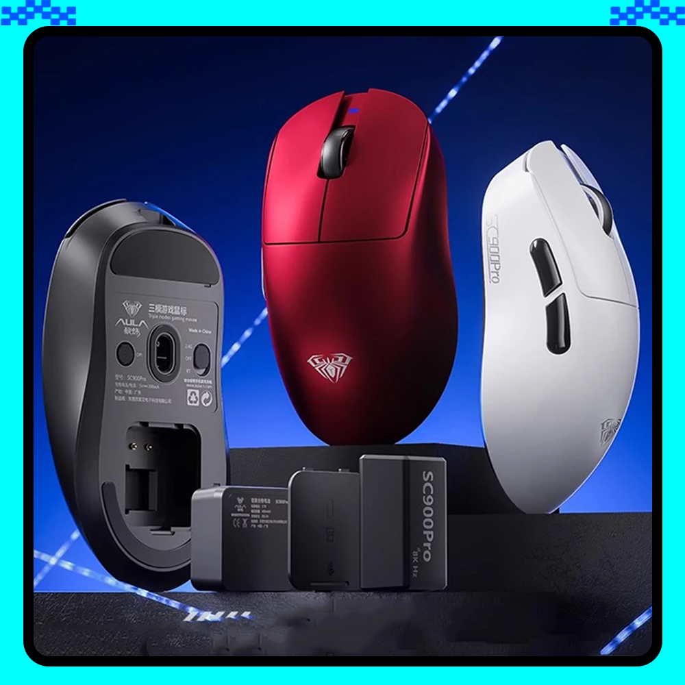 ماوس ماوس AULA SC900 Paw3950 ث - مراجعة Gaming Accessories For Pc وسعره