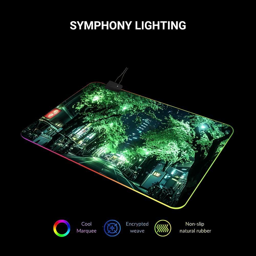 لوحة ماوس RGB بتصميم الشارع ال - مراجعة Gaming Accessories Officeworks وسعره