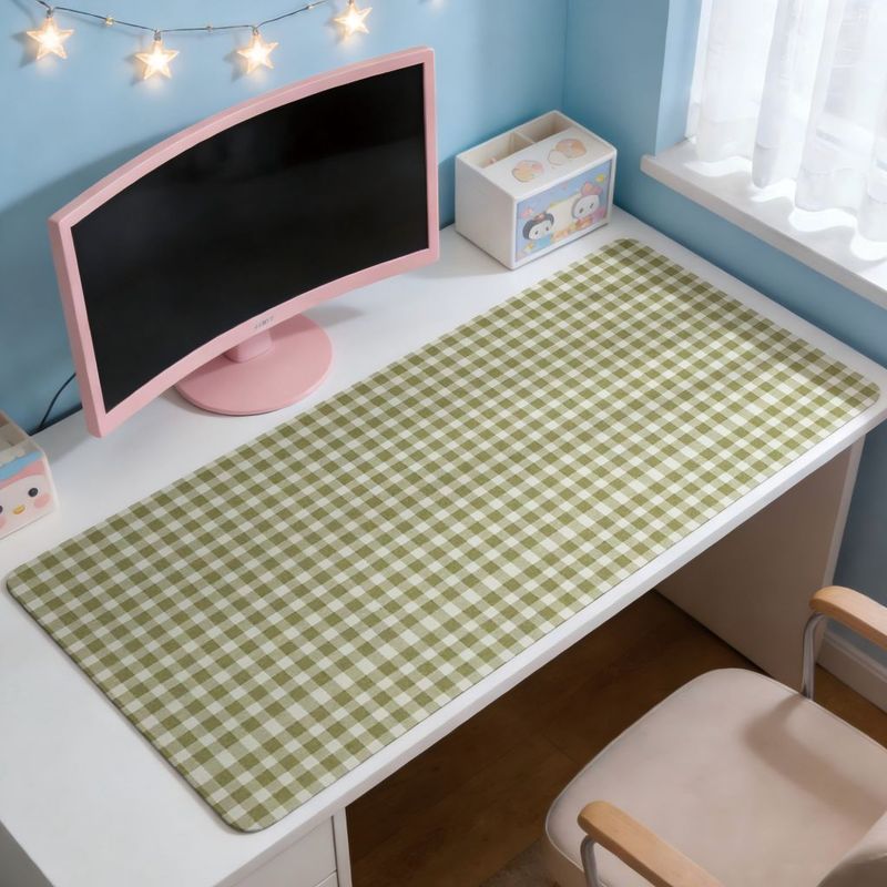 لوحة ماوس بتصميم مربعات خضراء  - مراجعة Gaming Accessories Officeworks وسعره