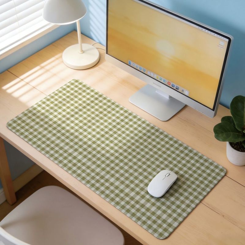 لوحة ماوس بتصميم مربعات خضراء  - مراجعة Gaming Accessories Officeworks وسعره