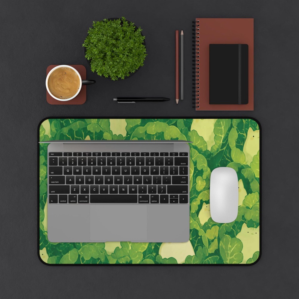 سجادة مكتب كاواي، تصميم قطط لط - مراجعة Gaming Accessories Officeworks وسعره