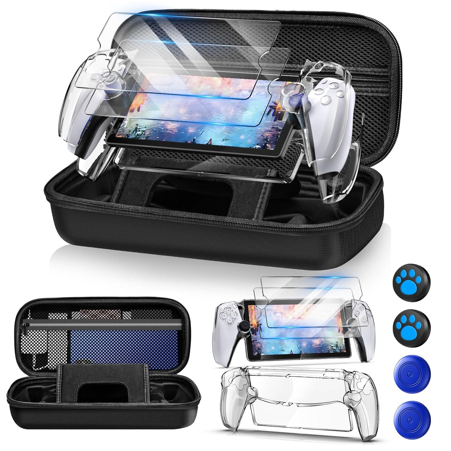 حقيبة حمل صلبة لملحقات بوابة P - مراجعة Gaming Accessories Pack وسعره